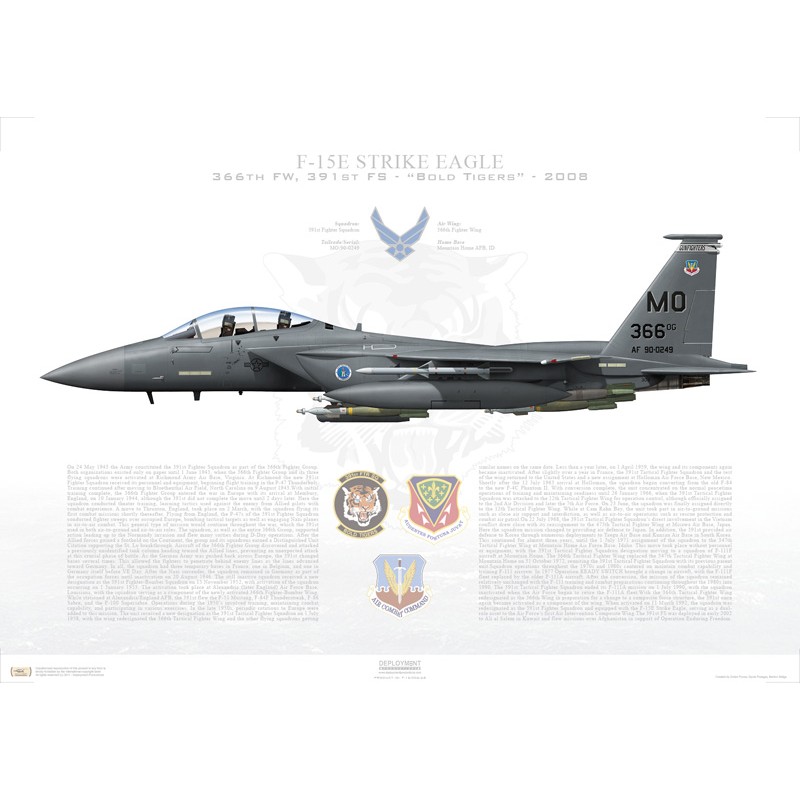 F-15E Strike Eagle 366th FW, 391st FS, MO/90-0249 / 2008