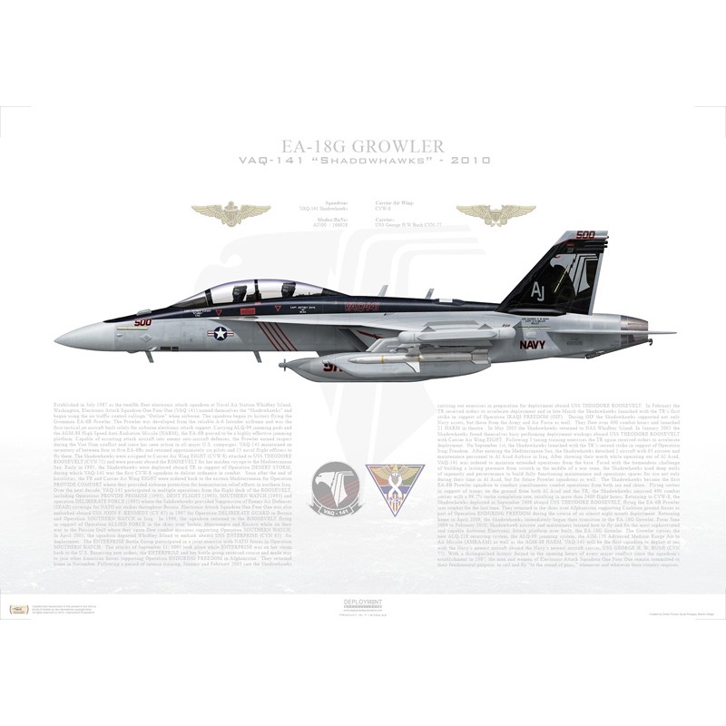 EA-18G Growler VAQ-141 Shadowhawks, AJ500 / 166928 / 2010