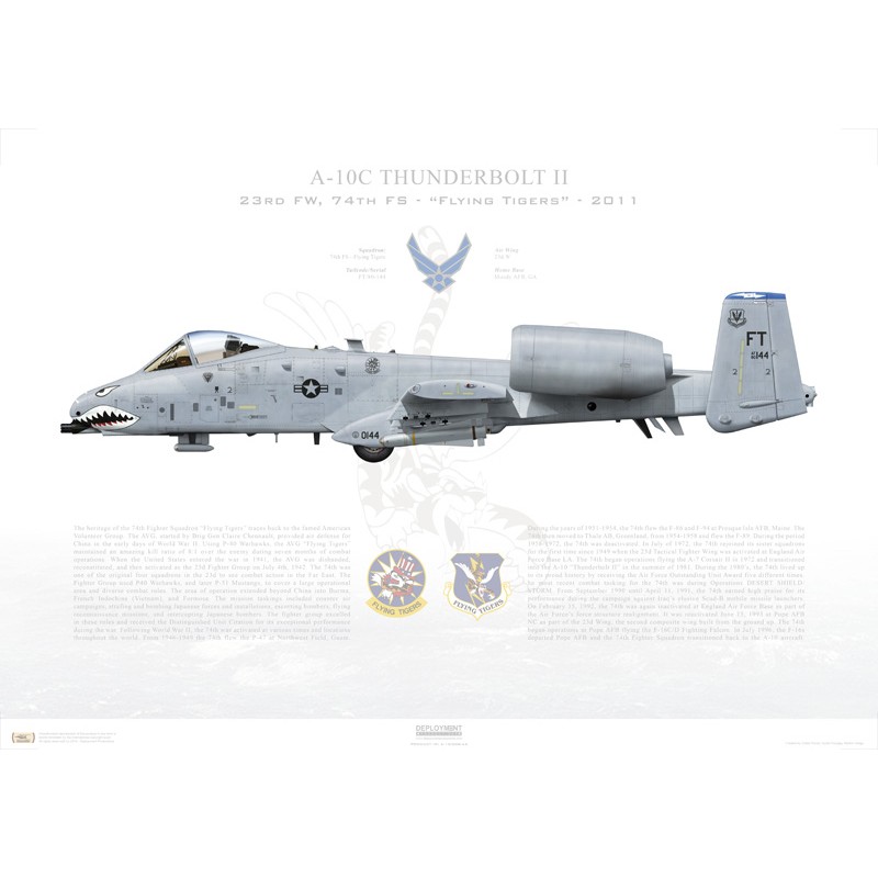 A-10C Thunderbolt II 23d W, 74th FS Flying Tigers, FT/80-144 / 2011