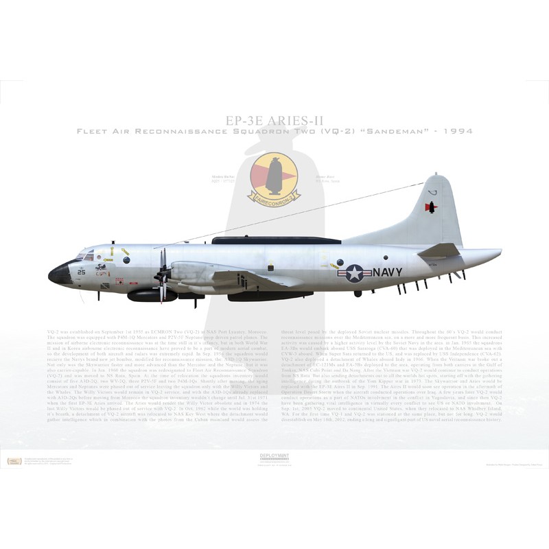 EP-3E Aries II VQ-2 Sandeman, JQ25 / 157325 - "Christine", 1994 