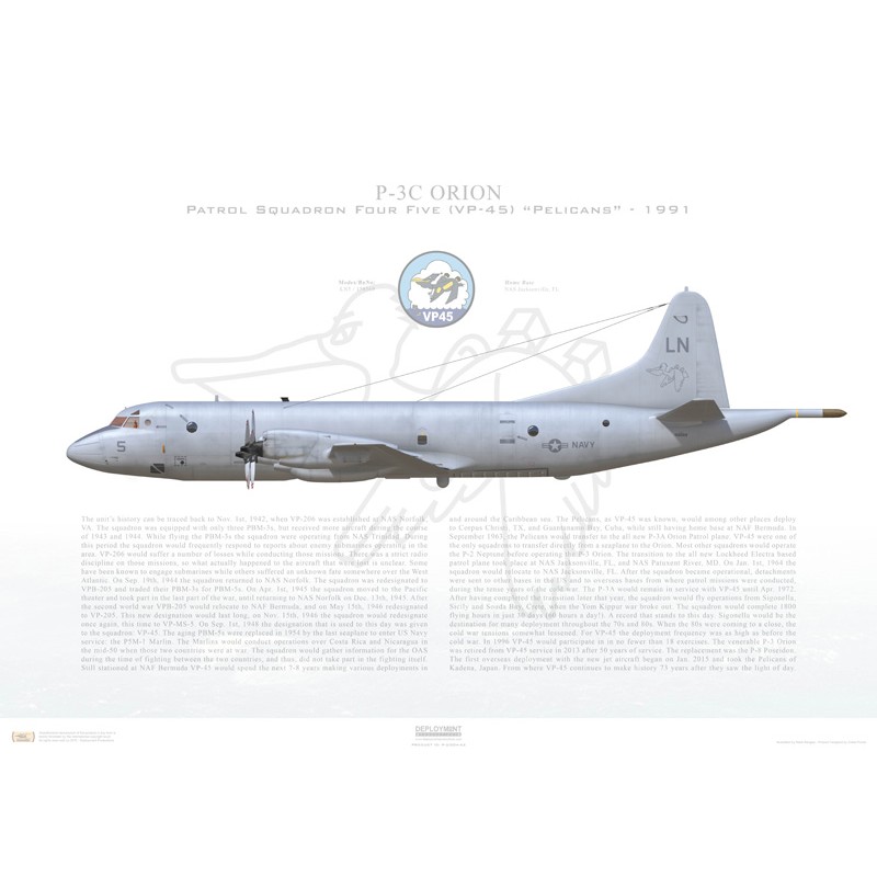 P-3C Orion VP-45 Pelicans, LN5 / 158569 / 1991