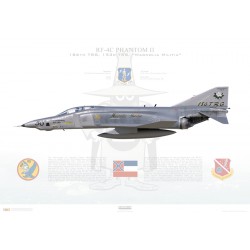 RF-4C Phantom II 186th TRG, 153rd TRS, 66-430 / 1989 - Profile Print